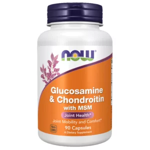 مکمل glucosamine & Chondroitin MSM برند NOW گلوکوزامین کوندروئیتین