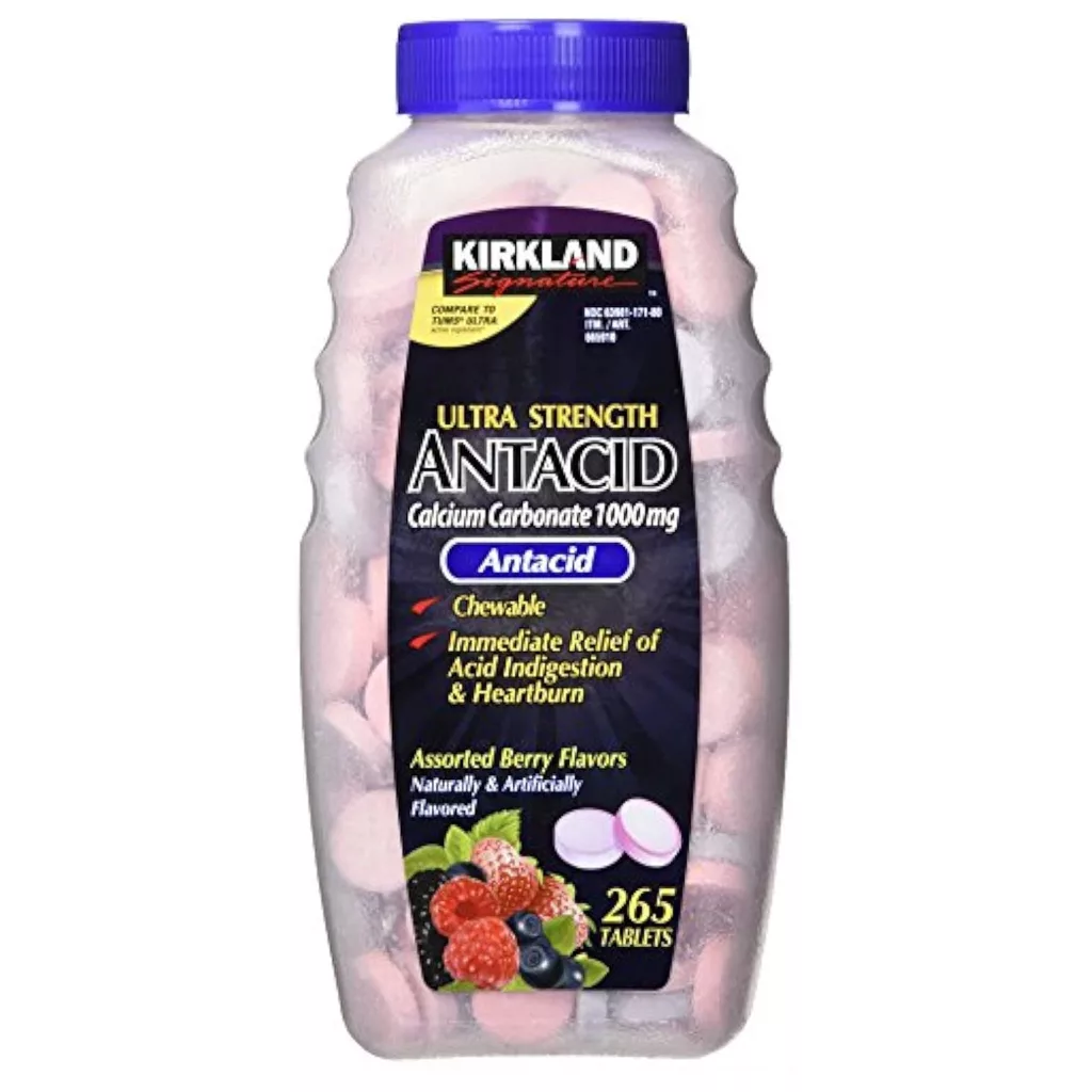 مکمل ضد اسید معده کرکلند جویدنی KIRKLAND تعداد 265 عدد