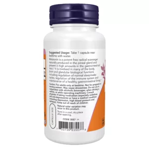 ملاتونين 10mg نو NOW درمان طبیعی بی خوابی و تنظیم چرخه خواب