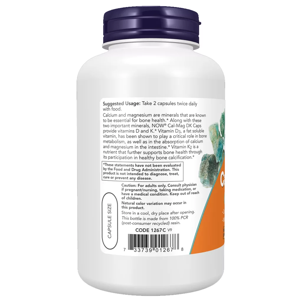 مکمل CAL Mag D3 K2 کلسیم منیزیم دی کا NOW