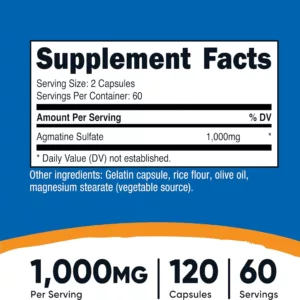 مکمل Agmatine sulfate ناتریکاست آگماتین سولفات 1000mg