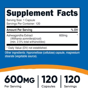 مکمل آشواگاندا ناتریکاست 600mg