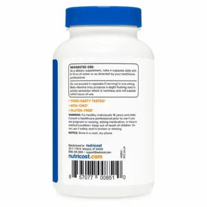 مکمل بتا آلانین ALA ناتریکاست Beta-Alanine دوز 3400mg
