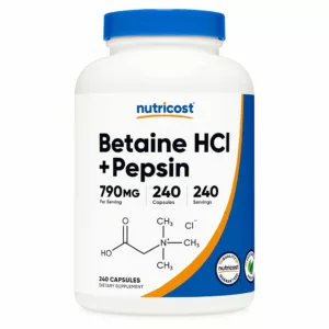 مکمل بتائین پپسین ناتریکاست betaine HCL+Pepsin