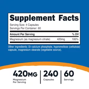 منیزیم سیترات ناتریکاست 420mg تعداد 240