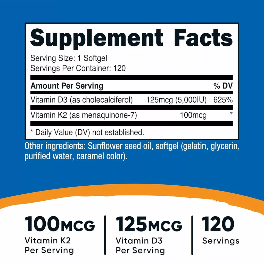 مکمل ویتامین K2+D3 کا2 دی3 ناتریکاست