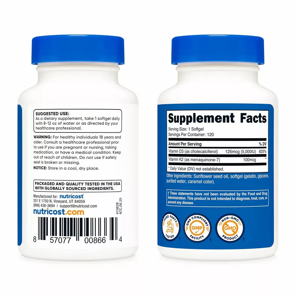 مکمل ویتامین K2+D3 کا2 دی3 ناتریکاست