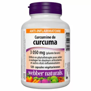 مکمل Turmeric Curcumin وبر نچرال زردچوبه زنجبیل 120 عدد